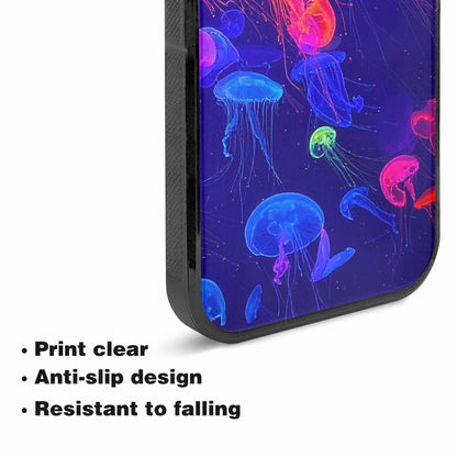 iPhone 15 Plus Case — Jellyfish Glow Jellyfish Glow Pattern Hundreds, Custom Designed Case Cover
