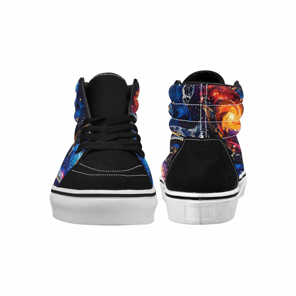 WOMEN'S Galaxy Snake Print High Top Canvas Y2K Shoes
