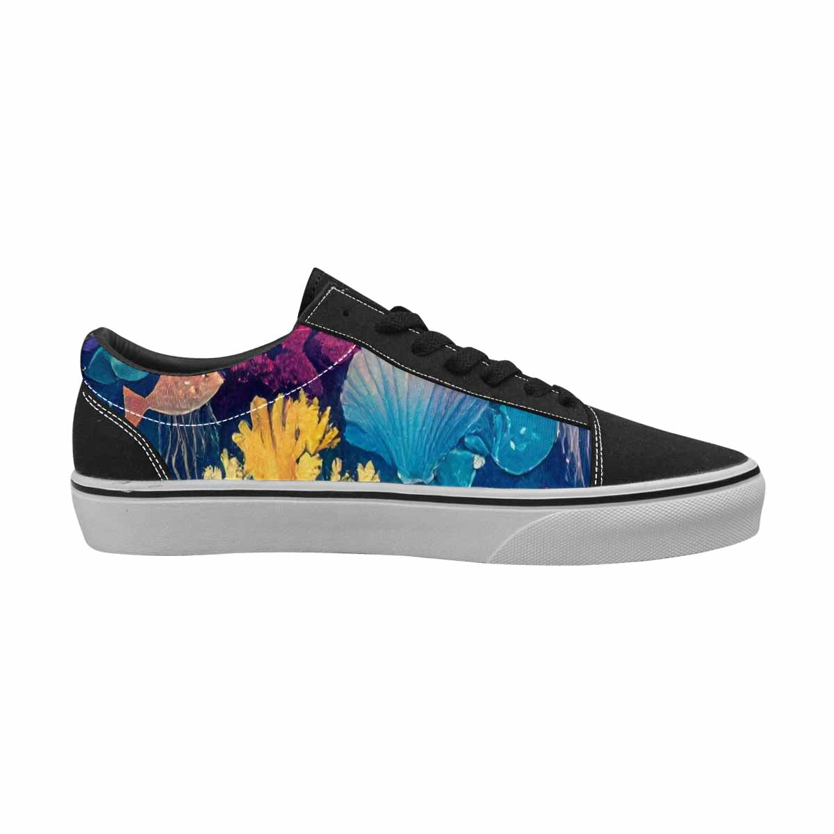 WOMEN'S Fish Scale Coral Canvas Lace-Up Dreamcore Custom Shoes