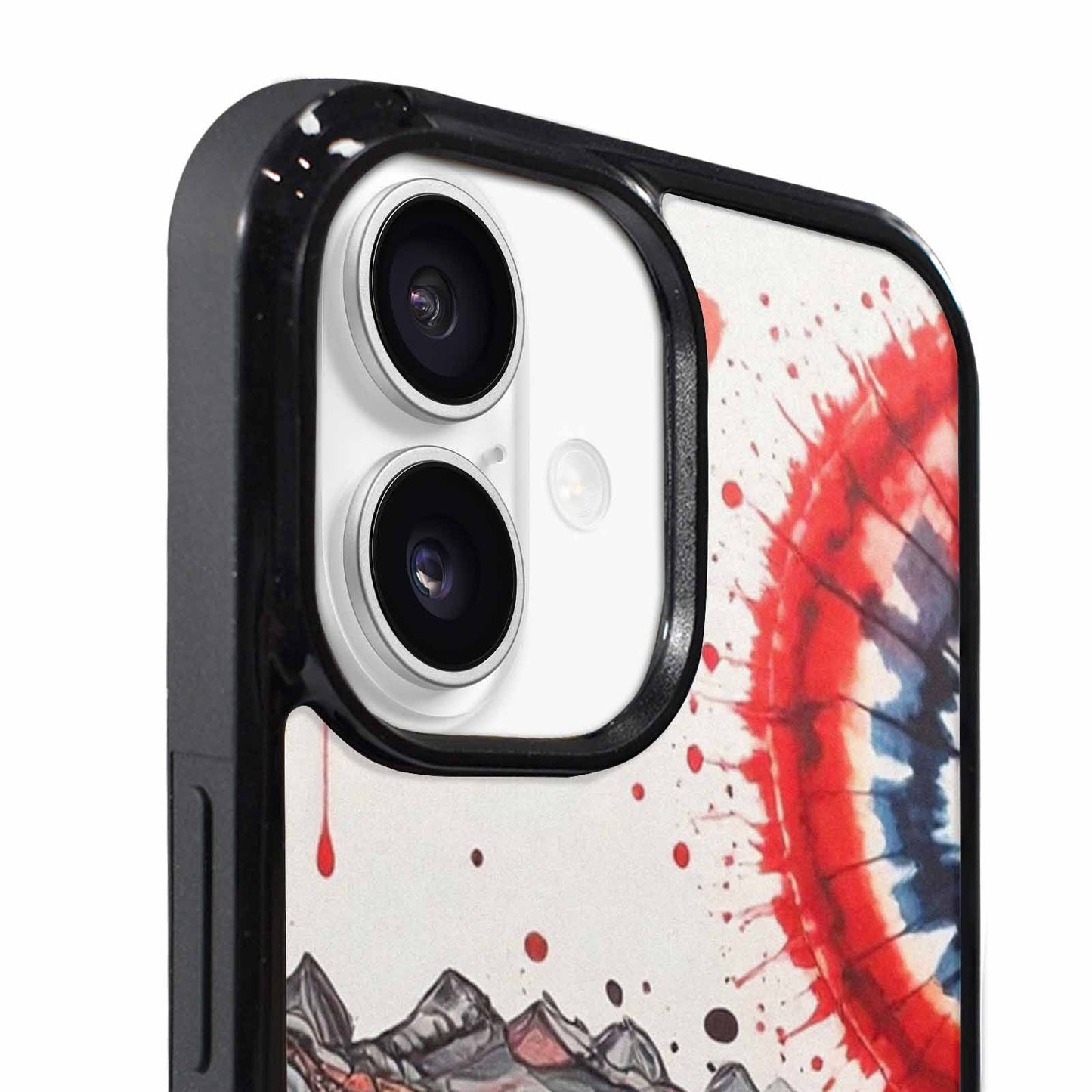 iPhone 17 Case — Tie Dye Swirls Black Tie Dye, Custom Made Phone Cover