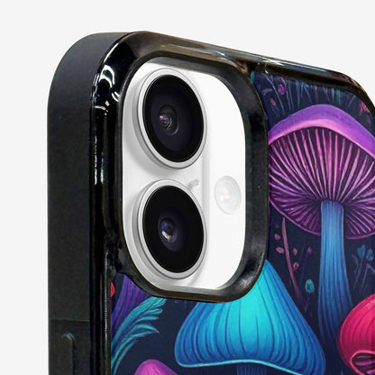 iPhone 16 Case — Psychedelic Mushroom Custom Personalized Phone Cover, Customized Protective Case