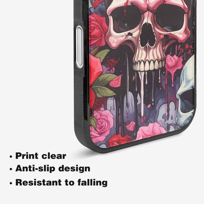 iPhone 16 Case — Skulls And Roses Skulls And Roses, Custom Designed Case Cover