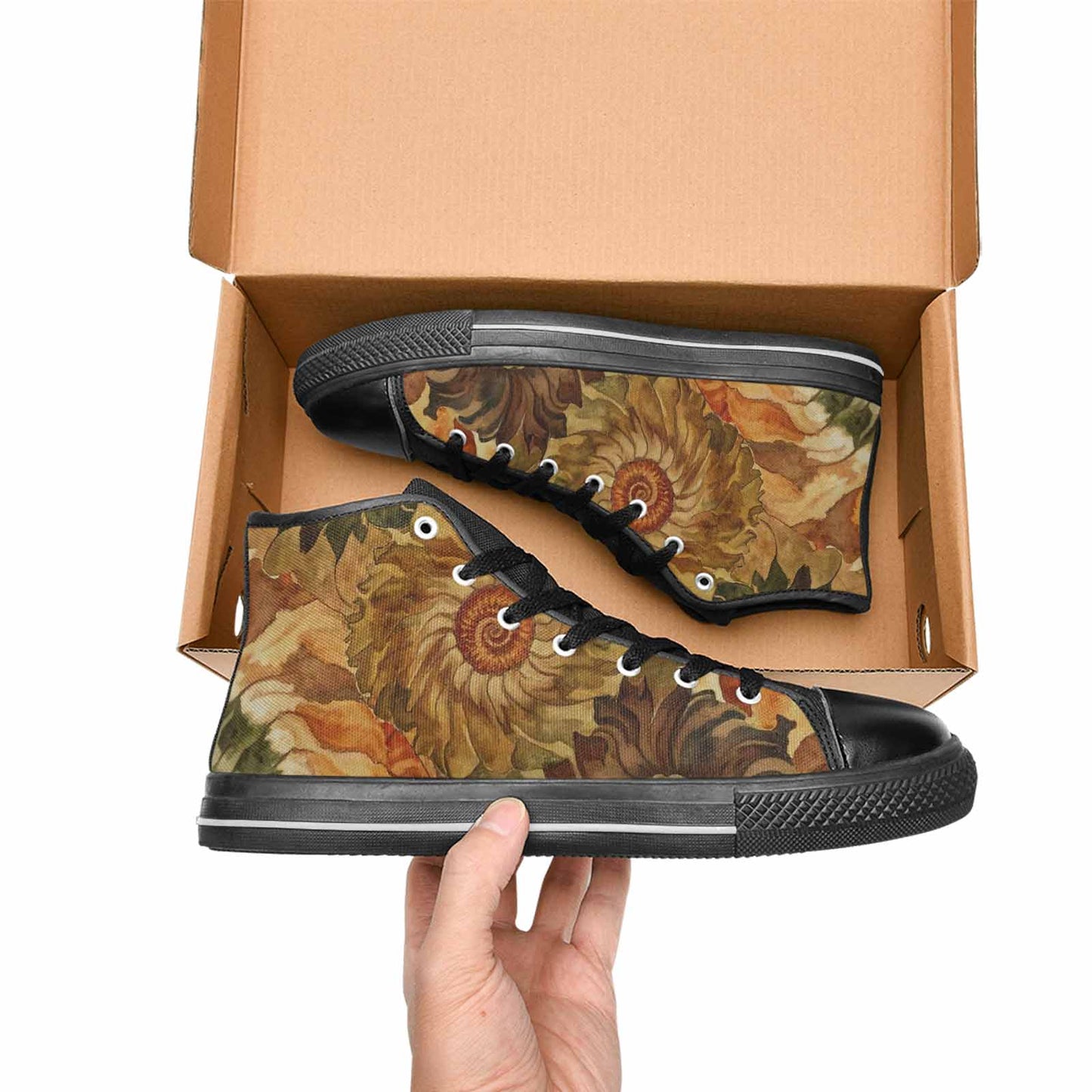 WOMEN'S Tie Dye - High Top Canvas Cottagecore Custom Sneakers