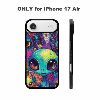 iPhone 17 Air Case — Cartoon Alien Characters Alien Scifi, Unique Phone Case Design