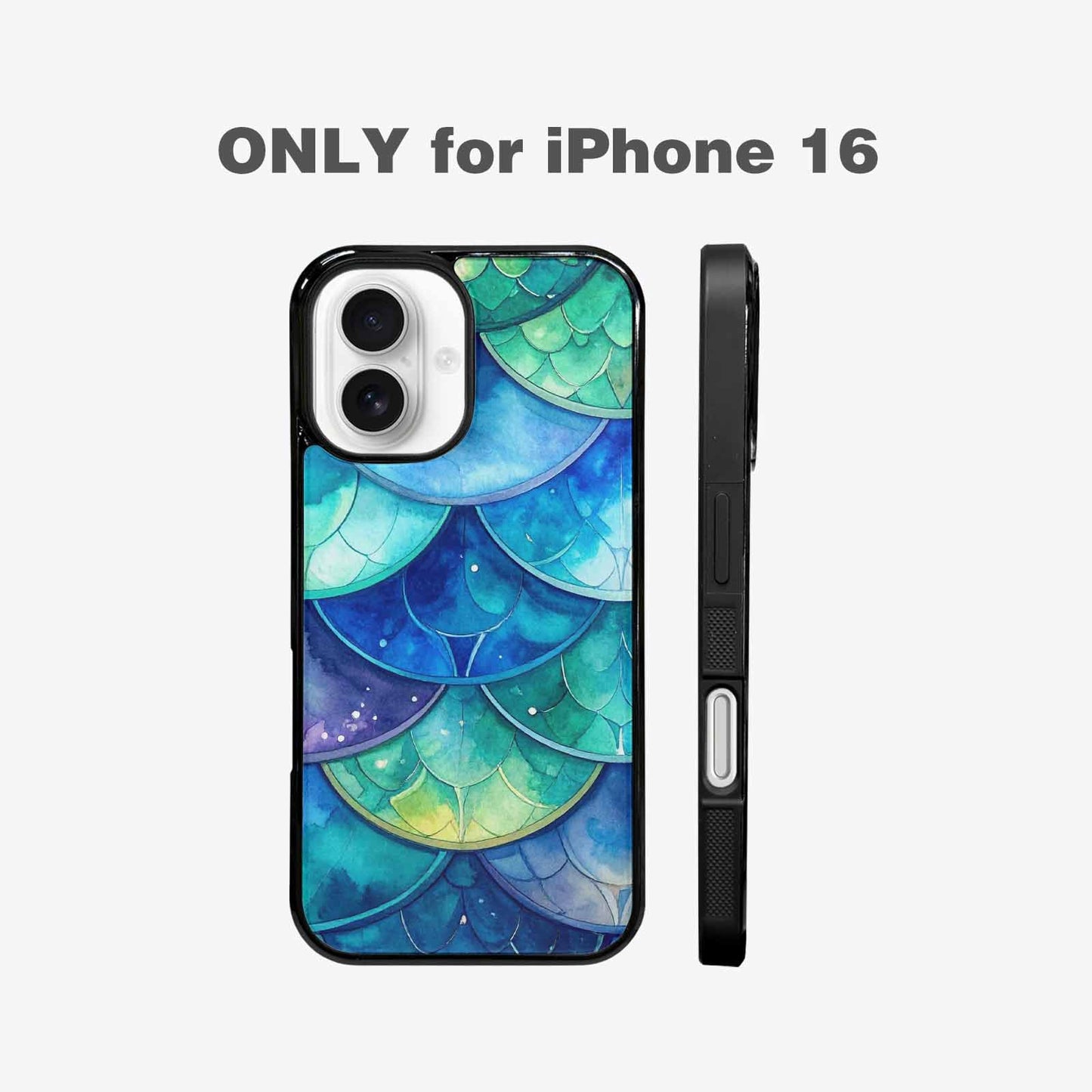 iPhone 16 Case — Mermaid Scale, Custom Art Phone Cover