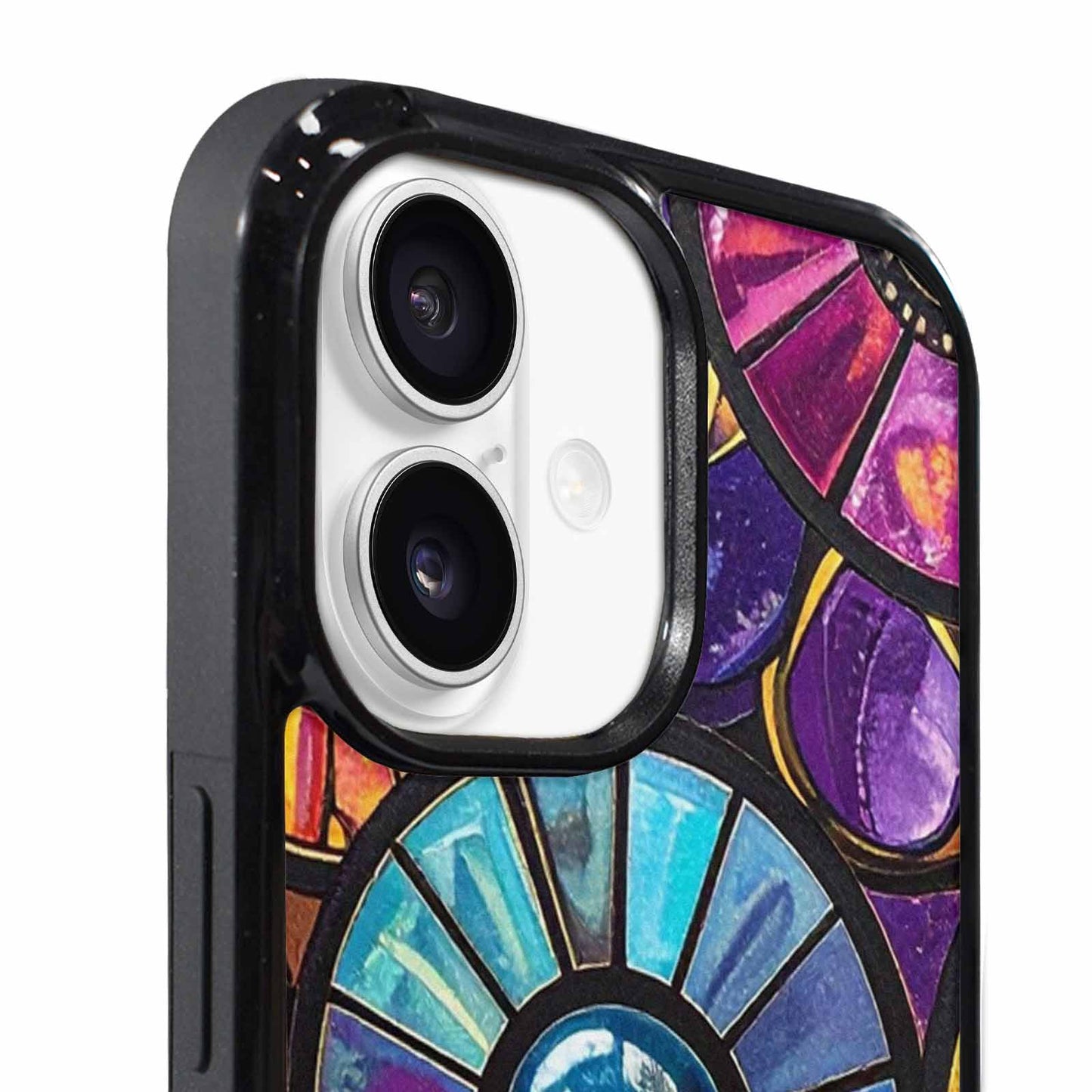 iPhone 17 Case — Iridescent Fantasy Sun Original Art, Custom Phone Case