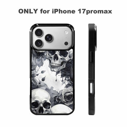 iPhone 17 Pro Max Case — Skull Dark Art Gothic Print Gothic, Personalized Phone Case