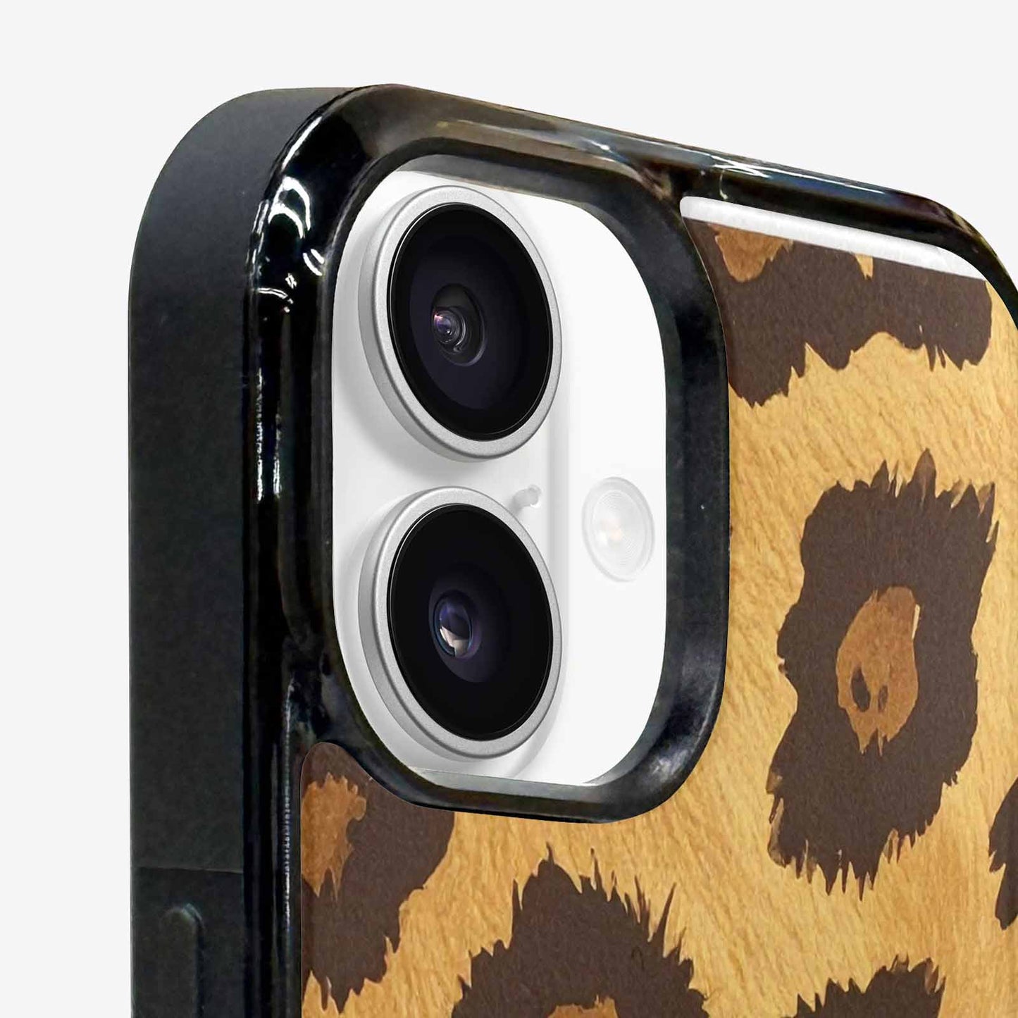 iPhone 16 Plus Case — Classic Leopard Print Warm Golden Tan, Custom Phone Case