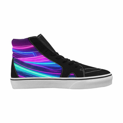 MEN'S 80S Neon Cartoon High Top Canvas Y2K Custom Shoes