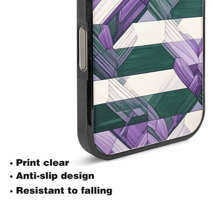 iPhone 15 Pro Max Case — Genderqueer Flag Color Theme Small Rainbow, Custom Art Phone Cover