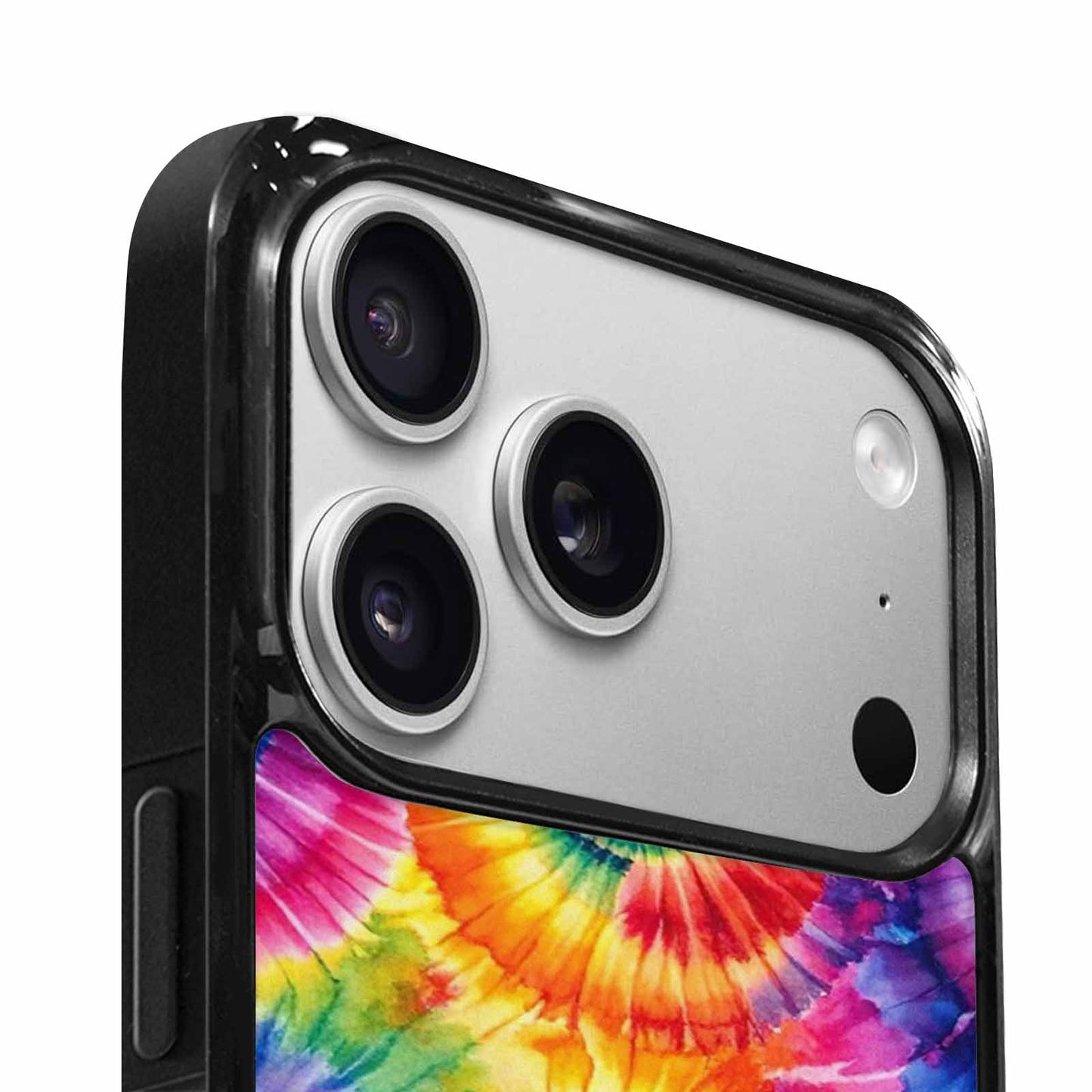 iPhone 17 Pro Case — Tie Dye Spiral Rainbow Blended Tie, Custom Made Phone Cover