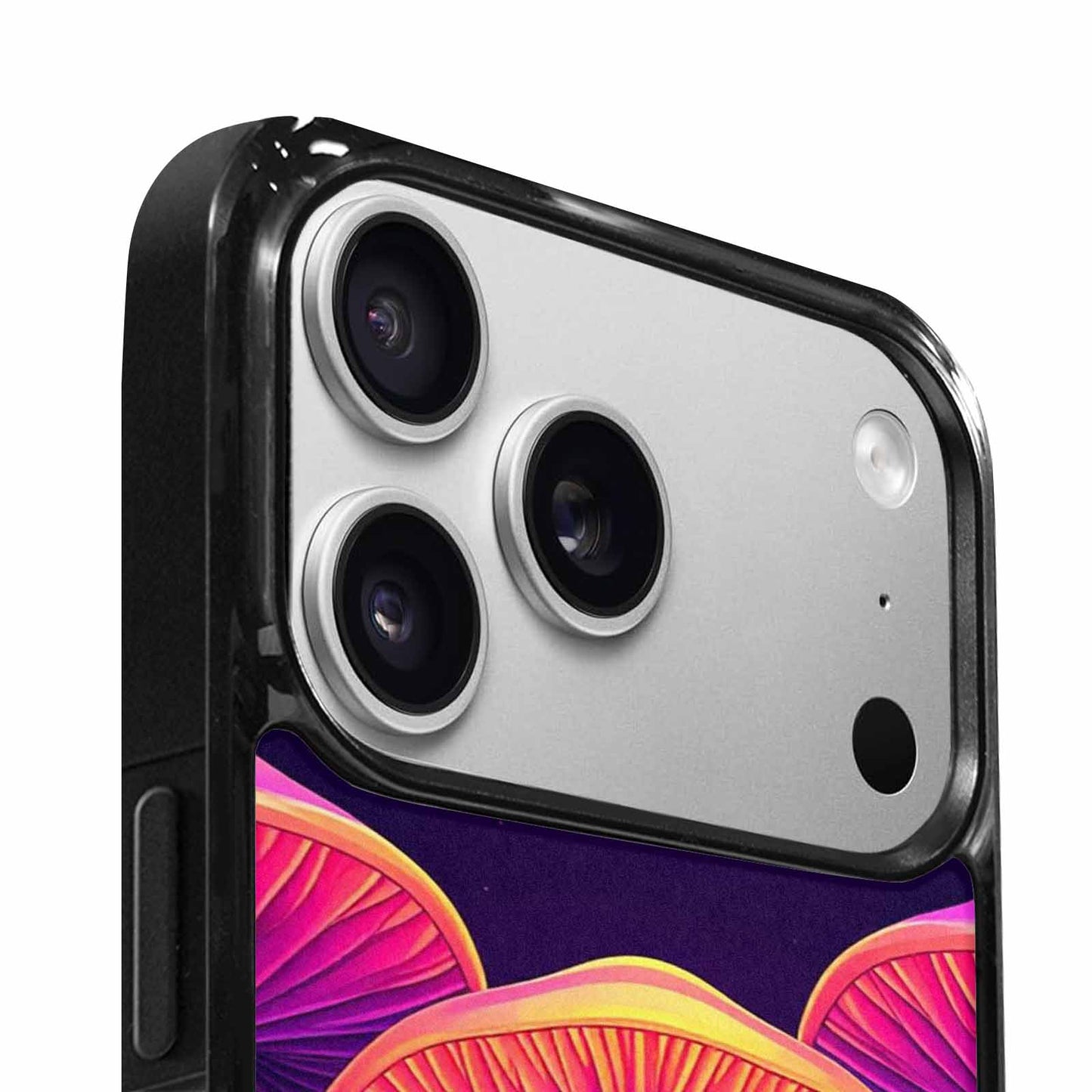 iPhone 17 Pro Max Case — Psychedelic Mushroom Cartoon Pattern Cartoon Cute, Original Design Phone Case