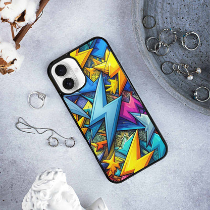 iPhone 16 Plus Case — Lightning Bolt Storm Pattern Hundreds Of, Custom Phone Case