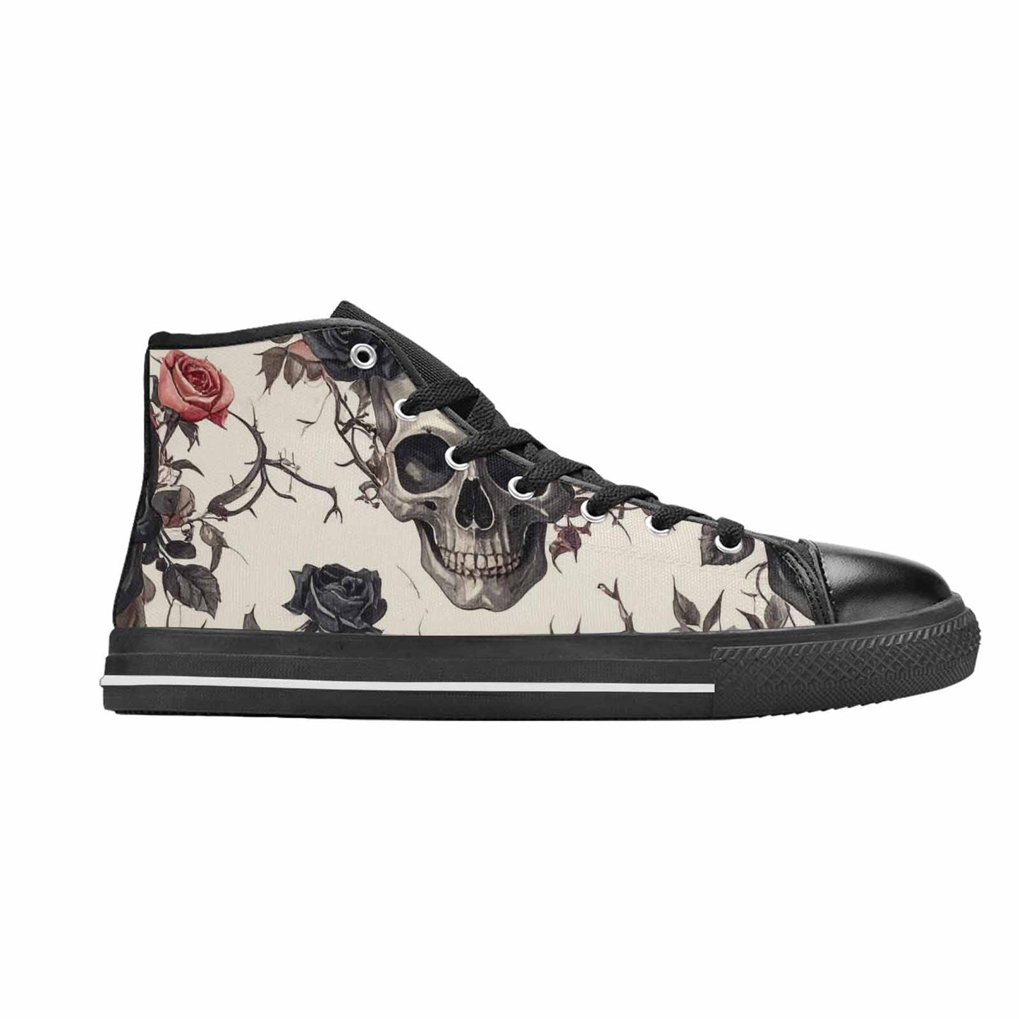 MEN'S Skulls - Roses High Top Canvas Surreal Shoes