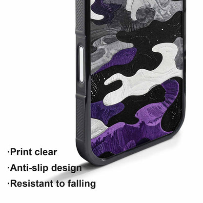 iPhone 17 Air Case — Vivid Camo Asexual Pride Camo, Customized Protective Case