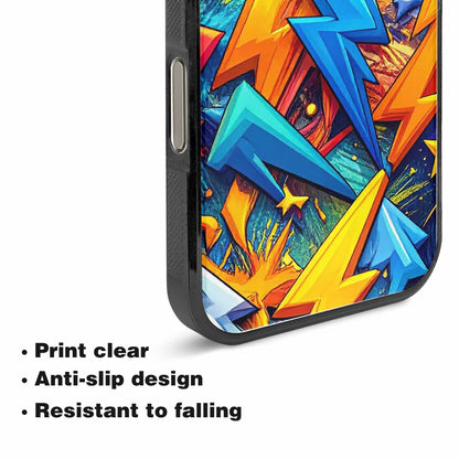 iPhone 15 Pro Max Case — Lightning Bolt Storm Pattern Hundreds Of, Custom Printed Phone Case