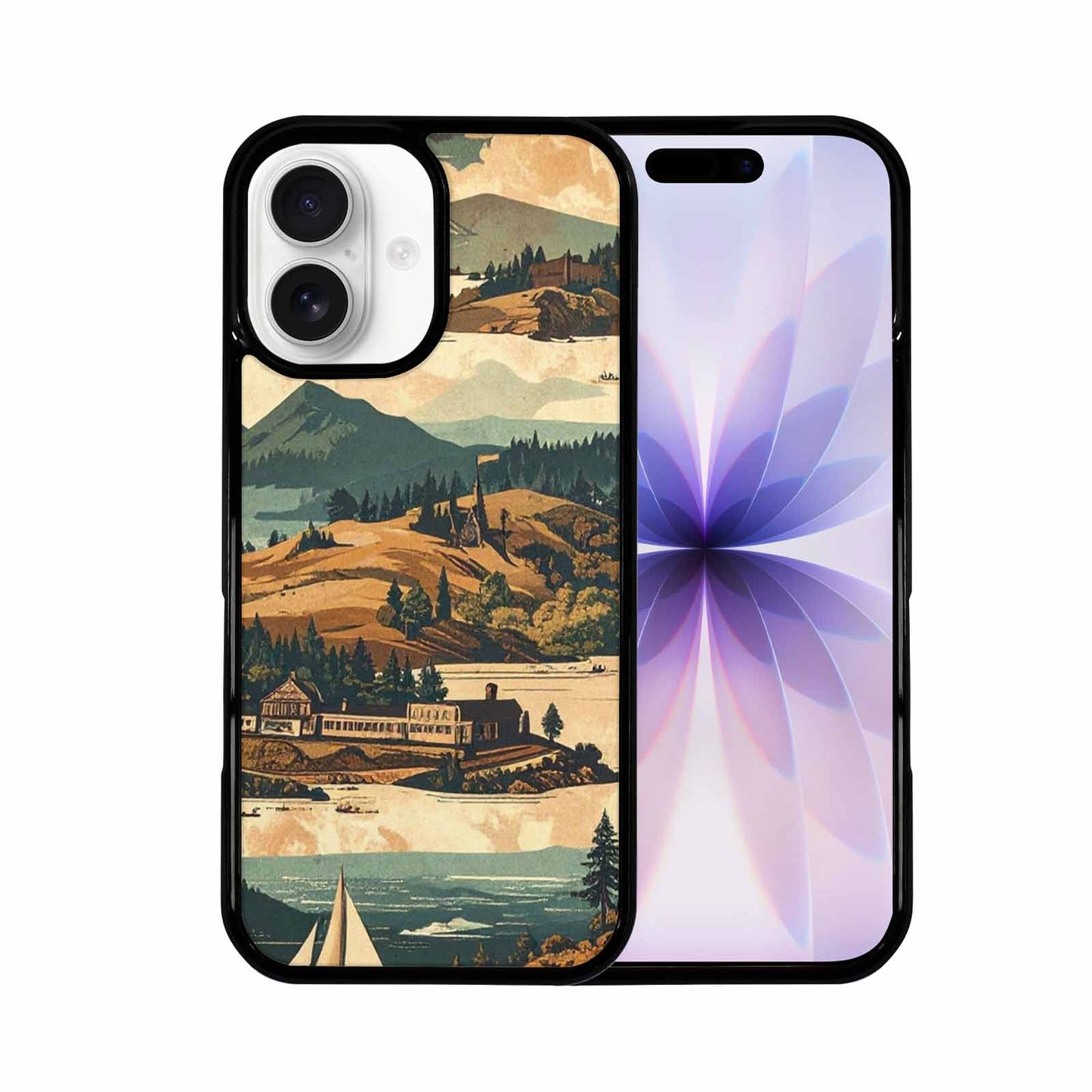 iPhone 17 Case — Vintage Travel Artwork Pattern Retro Vintage, Custom Made Phone Cover