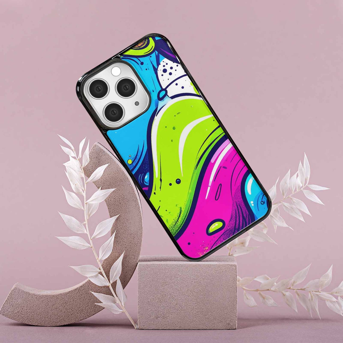 iPhone 15 Pro Max Case — Acid Wash Cartoon Custom Personalized Phone, Personalized Phone Case