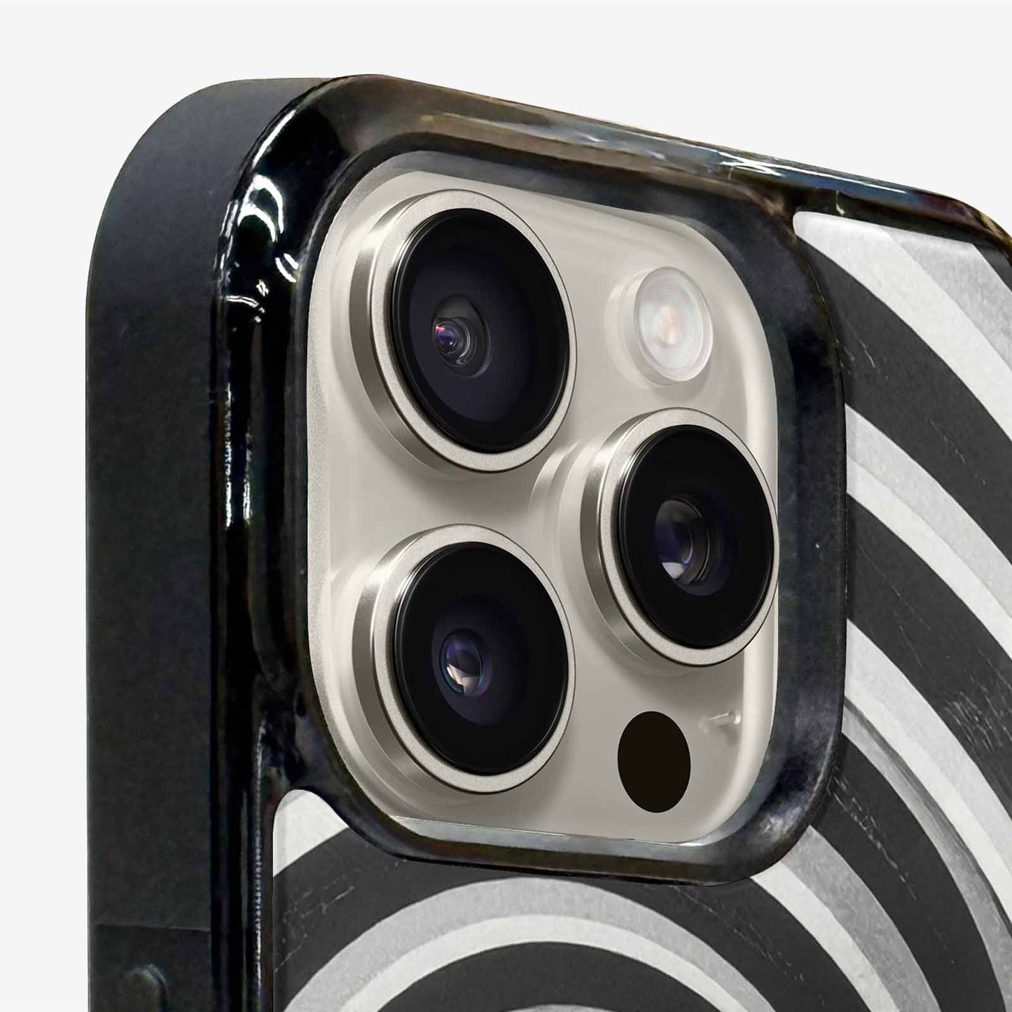 iPhone 16 Pro Case — Hypnotic Spiral Optical Illusion Motif High, Custom Designed Case Cover