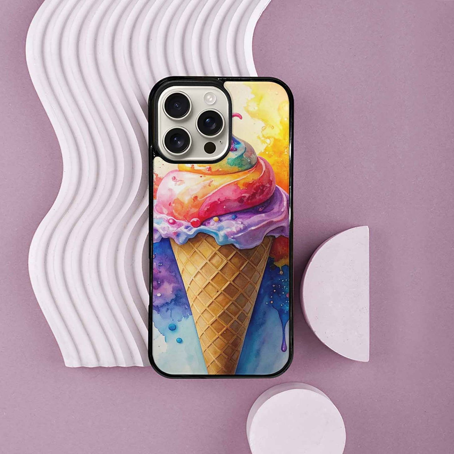 iPhone 16 Pro Max Case — Melting Icecream Collage, Unique Phone Case Design