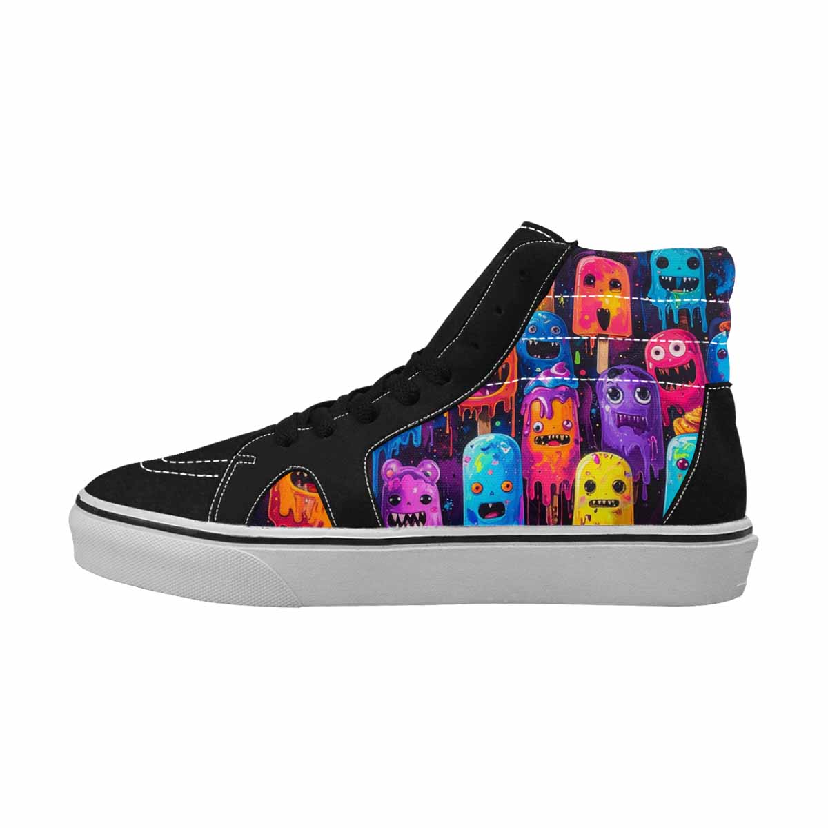 MEN'S Ice Cream Monsters  High Top Canvas Dreamcore Custom Shoes
