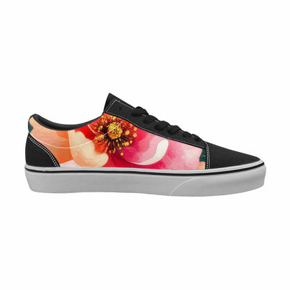 WOMEN'S Marble Floral Canvas Lace-Up Cottagecore Shoes