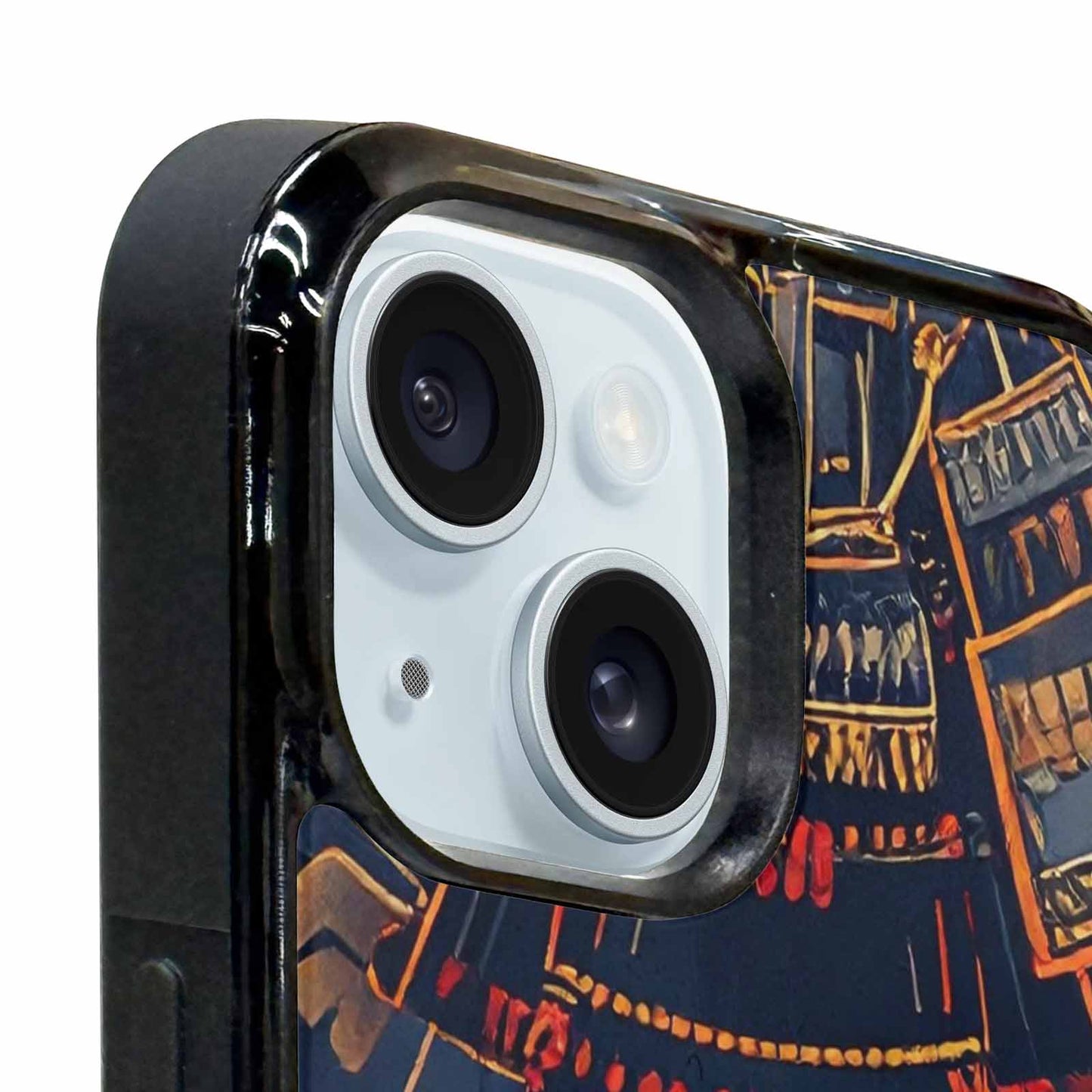 iPhone 15 Plus Case — Samurai Art Repeat Pattern, Custom Made Phone Cover