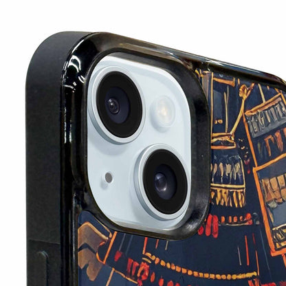 iPhone 15 Plus Case — Samurai Art Repeat Pattern, Custom Made Phone Cover