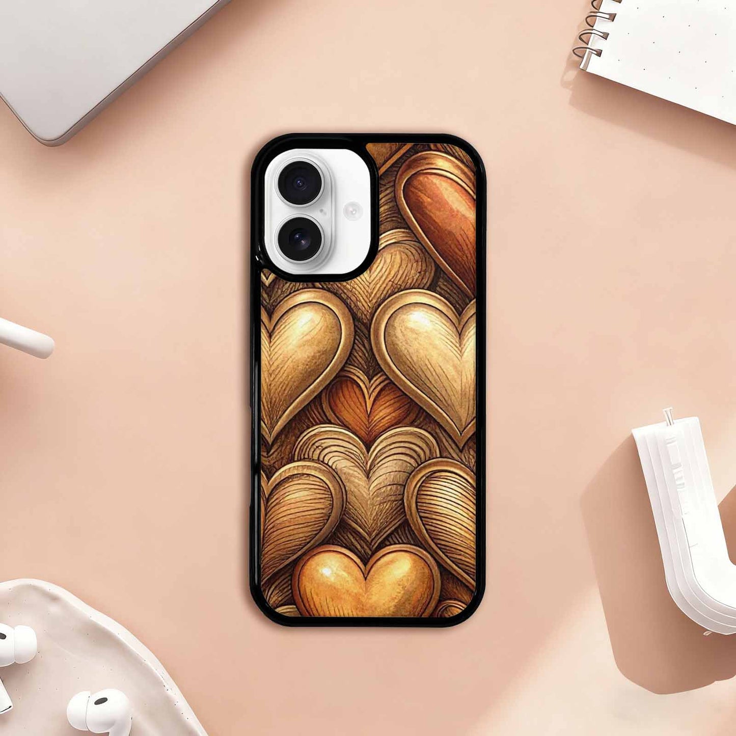 iPhone 17 Case — Retro Zodiac Heart Retro Vintage, Custom Printed Phone Case