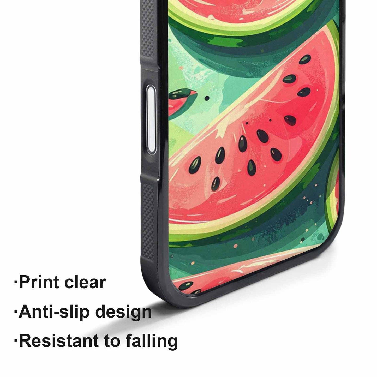iPhone 17 Pro Case — Pastel St Patricks Watermelon Original Art, Custom Art Phone Cover