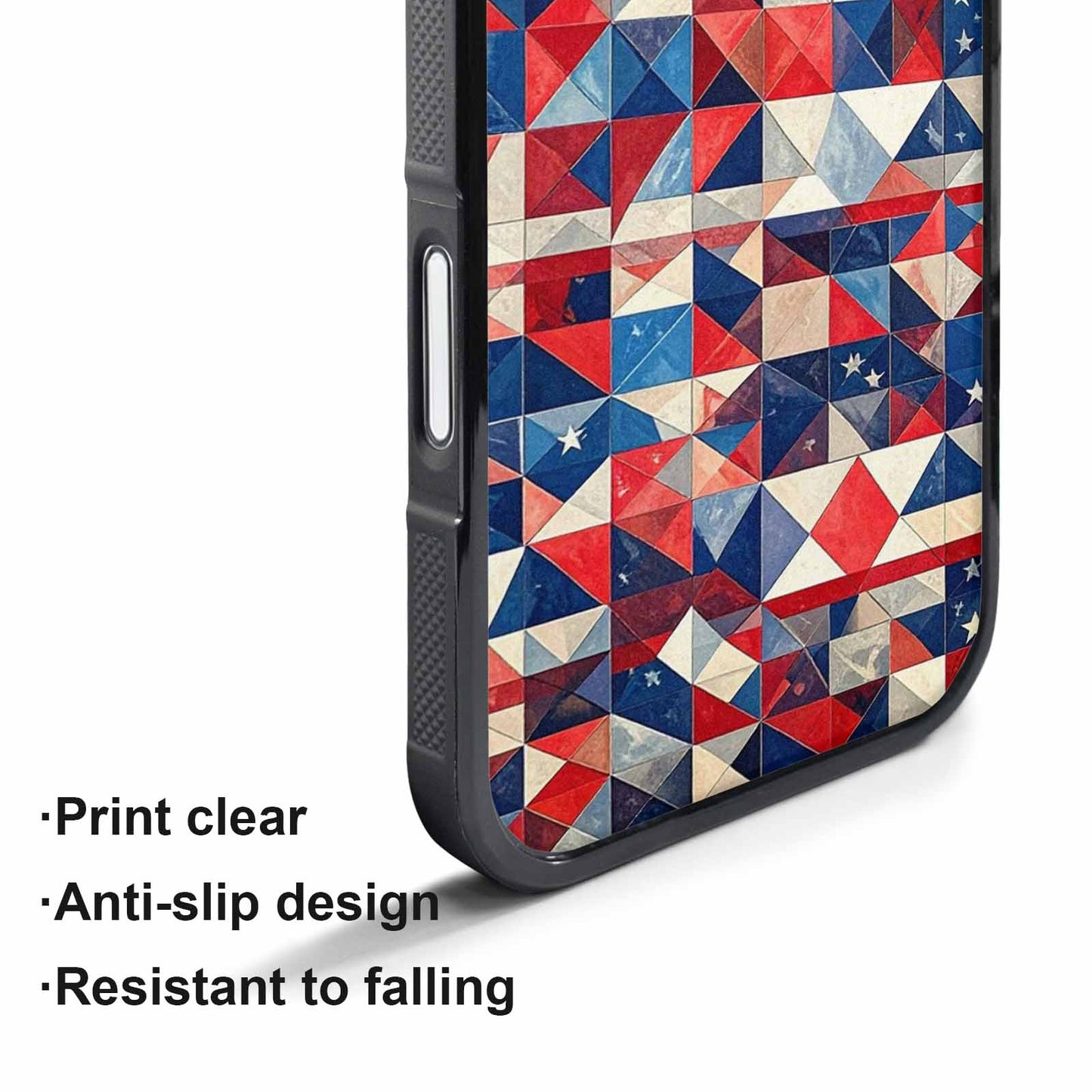 iPhone 17 Pro Max Case — Small American Flag Stars Galaxy Space, Custom Made Phone Cover