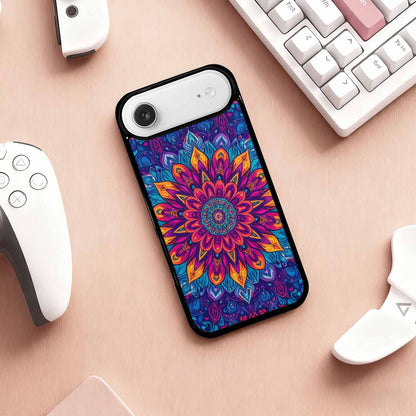 iPhone 17 Air Case — Tie Dye Mandala Art Seamless Tie, Custom Printed Phone Case