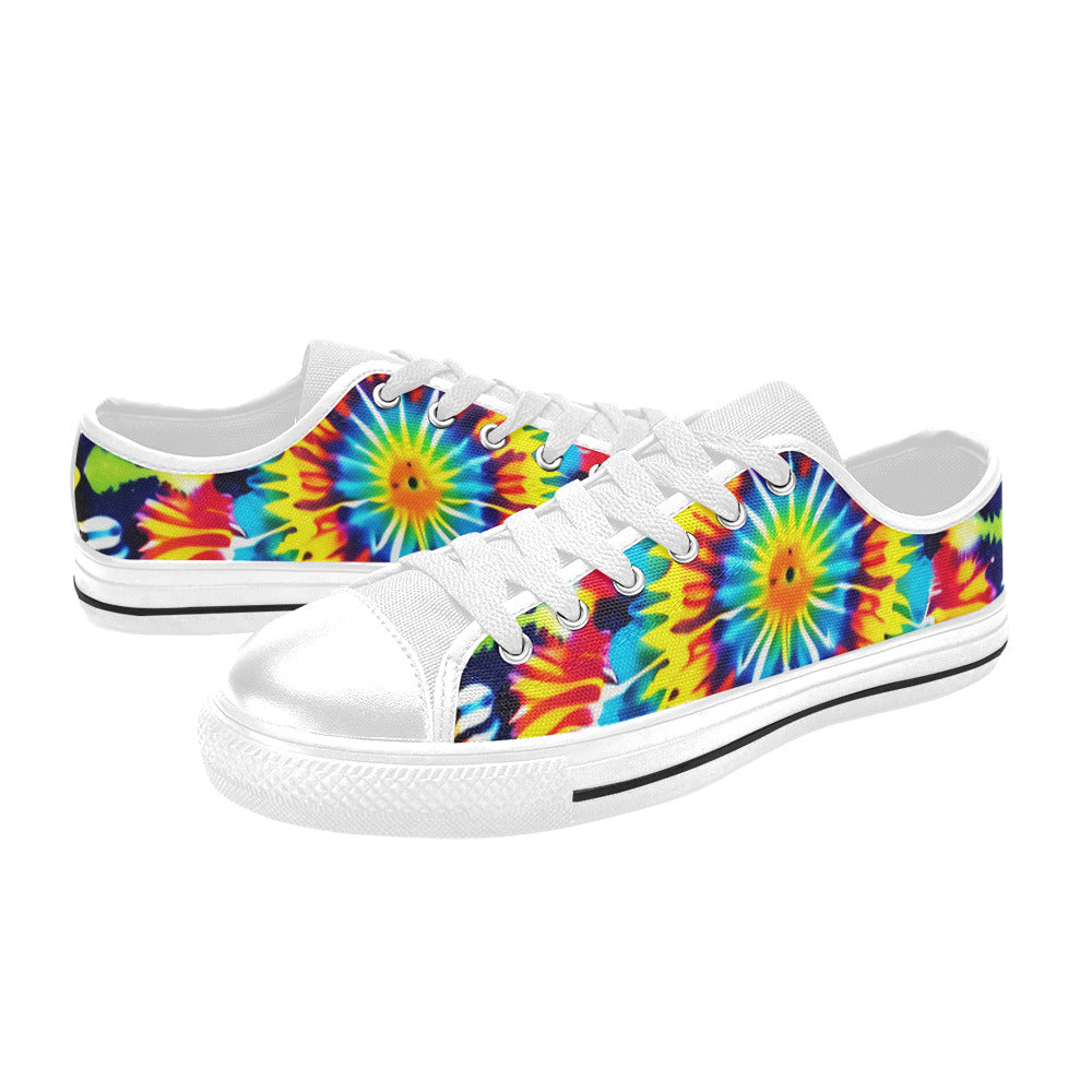 WOMEN'S Tie Dye Art Canvas Dark Academia Shoes