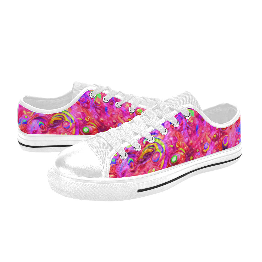 WOMEN'S Cc Acid Bath Art Canvas Y2K Custom Shoes