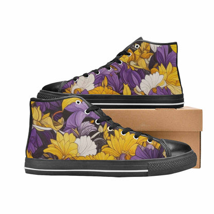 MEN'S Nonbinary Flag Color High Top Canvas Dreamcore Custom Shoes