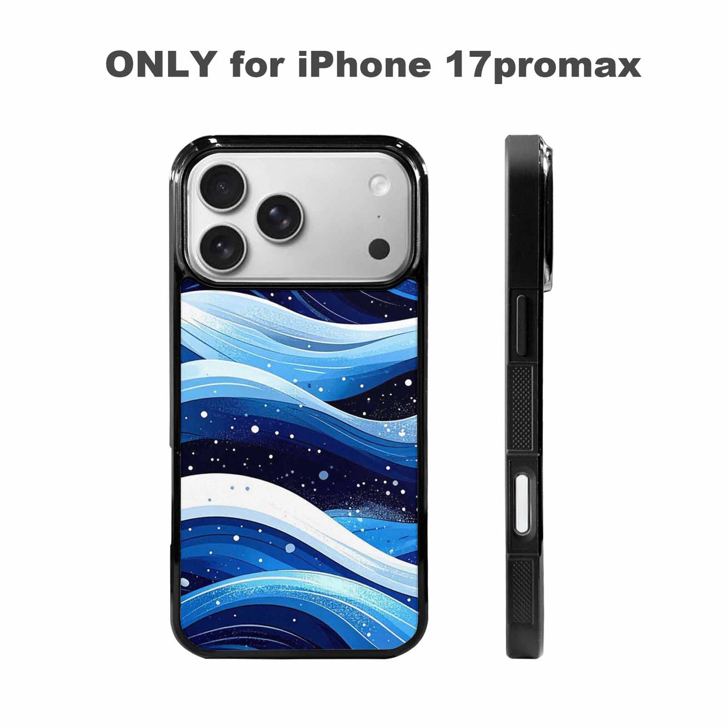 iPhone 17 Pro Max Case — Glossy Winter Wave Cartoon Cute, Original Design Phone Case