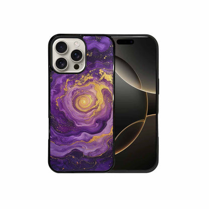 iPhone 16 Pro Max Case — Swirling Brushstroke Starry Night Texture Blended, Custom Art Phone Cover