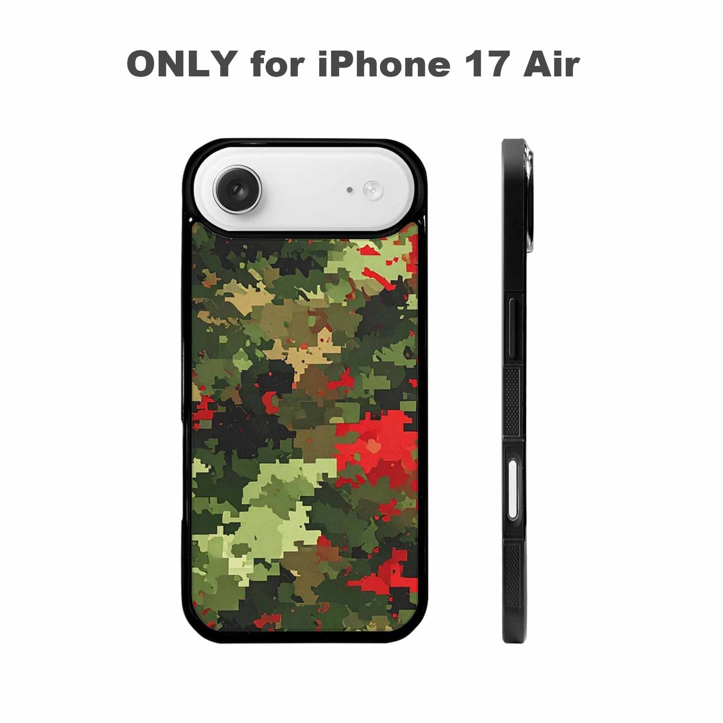 iPhone 17 Air Case — Small Military Camouflage Blotch Pattern Camo, Custom Designed Case Cover