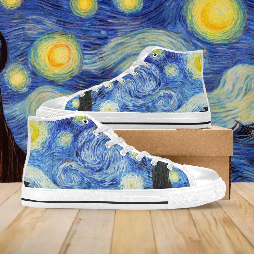 Viking Teal Gold Unique WOMEN Bold Art - Freaky Shoes | Custom Art Sneakers