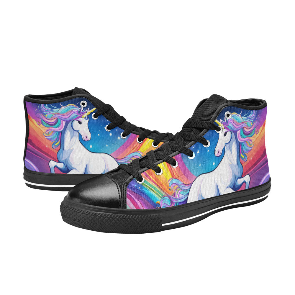 MEN'S Unicorns Abstract Art Men’S High Top Canvas Dreamcore Shoes
