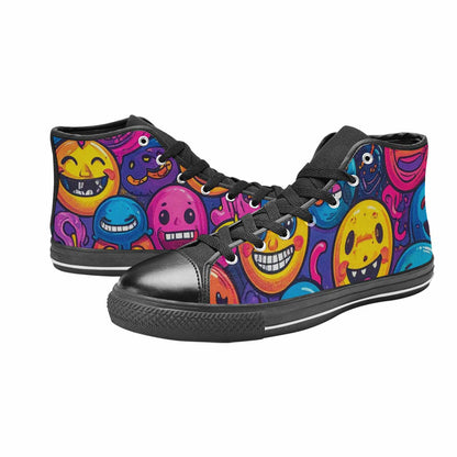 WOMEN'S Funny Looking Cartoon High Top Canvas Y2K Custom Sneakers