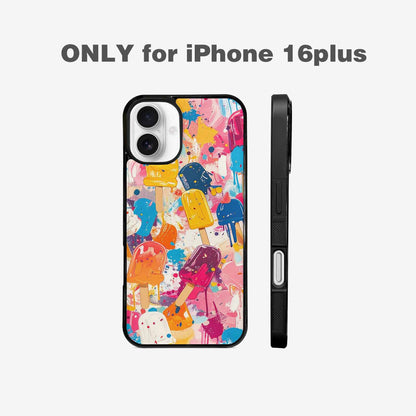 iPhone 16 Plus Case — Ice Cream Motif Ice Cream Motifs, Customized Protective Case