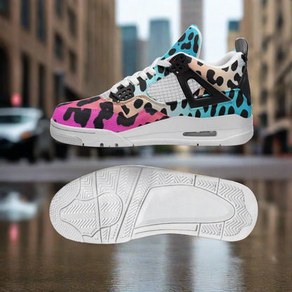 Peacock Green Emerald Custom Bold Art - Freaky Shoes | Custom Art Sneakers