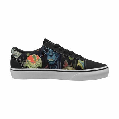WOMEN'S Aliens × Camo Aliens Lace-Up Canvas Cottagecore Sneakers