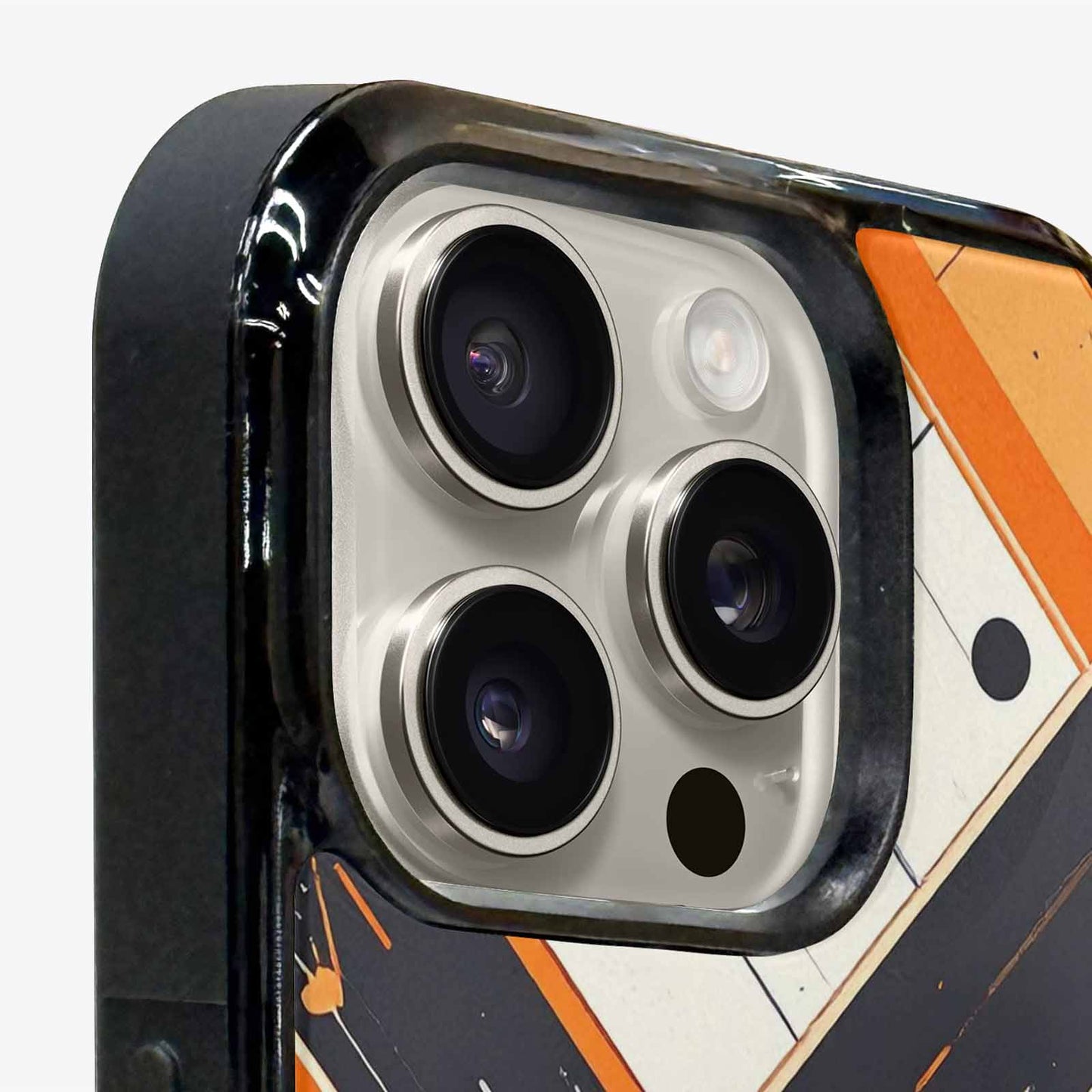 iPhone 15 Pro Max Case — Basketball Pattern Court Lines And Balls, Custom Printed Phone Case