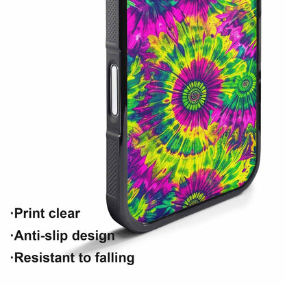 iPhone 17 Pro Max Case — Tie Dye Neon Acid Tie Dye, Unique Phone Case Design