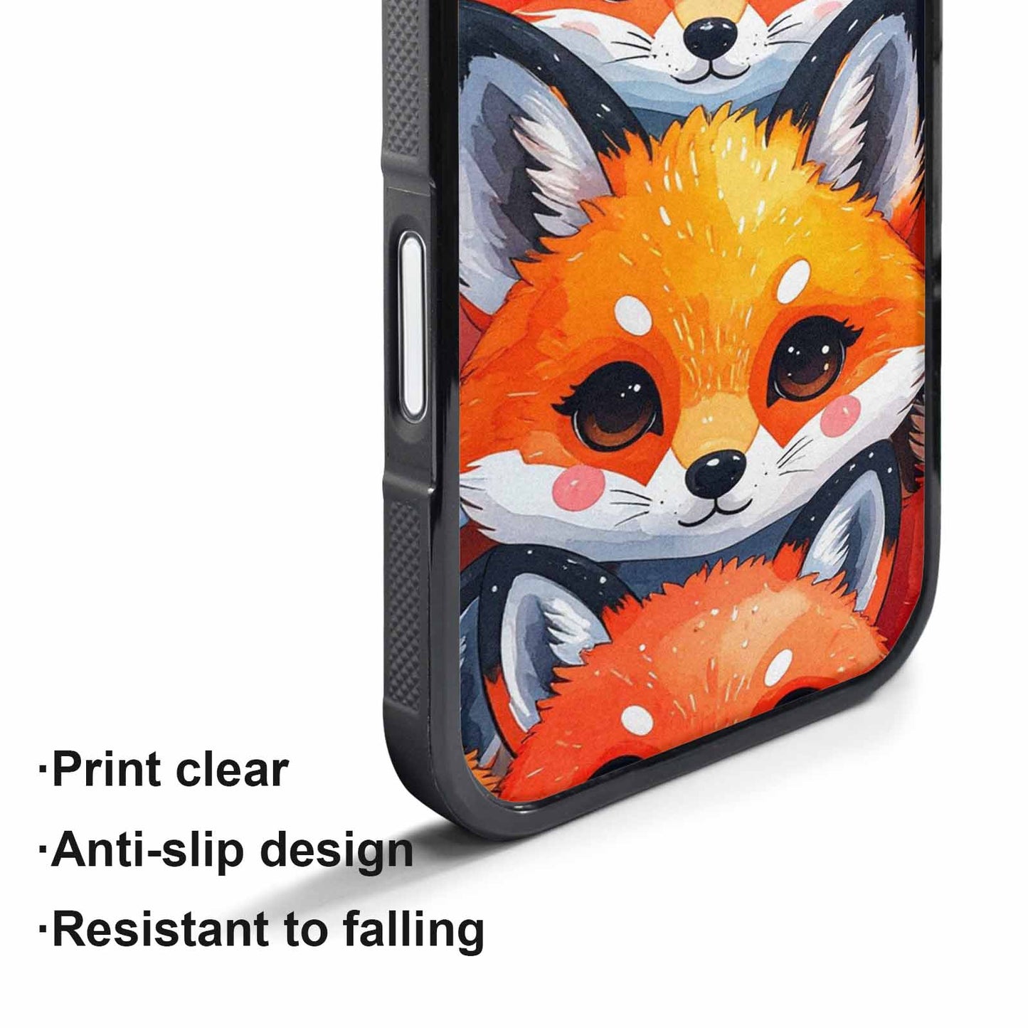 iPhone 17 Pro Max Case — Watercolor Kawaii Fox Watercolor Abstract, Personalized Phone Case