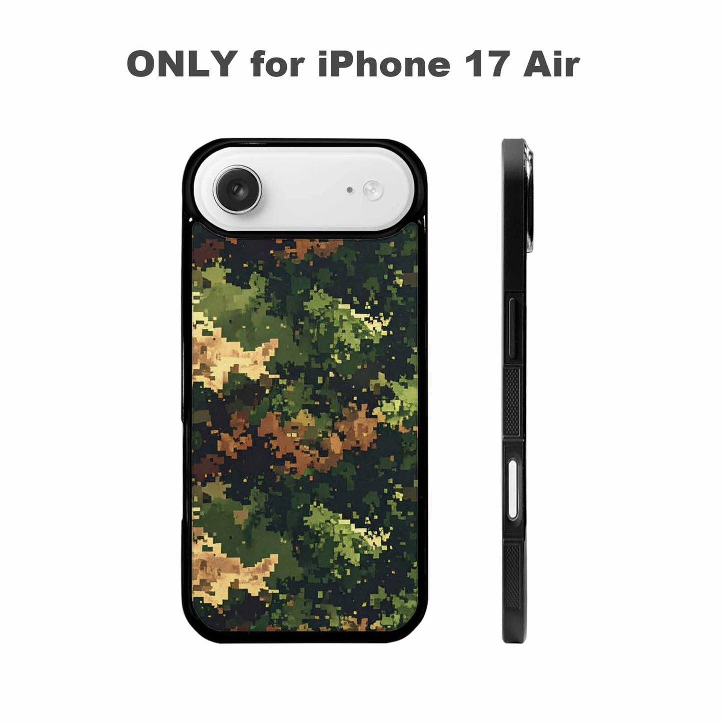iPhone 17 Air Case — Small Military Camouflage Blotch Pattern Camo, Custom Made Phone Cover
