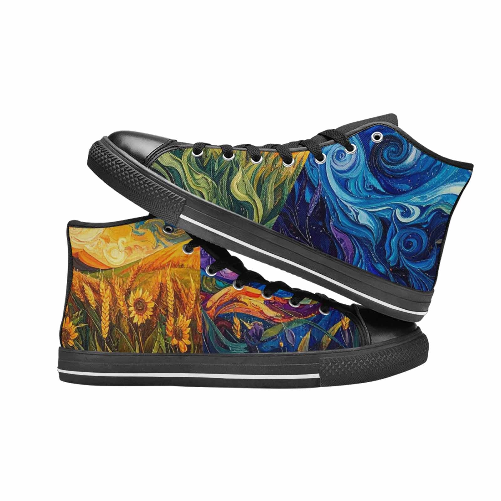 MEN'S Blend All Versions High Top Canvas Surreal Custom Shoes