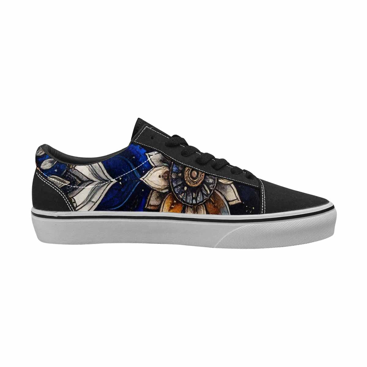 WOMEN'S Mandala Medallion Lace-Up Canvas Surreal Custom Shoes